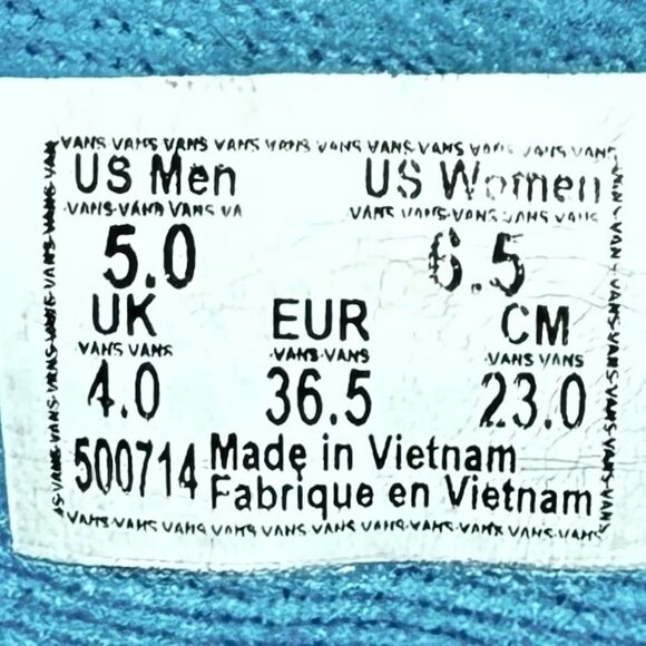 Vans Sk8-Hi Purple Blue & Yellow Checkerboard Sneakers Size 5 Mens / 6.5 Womens - Picture 11 of 13